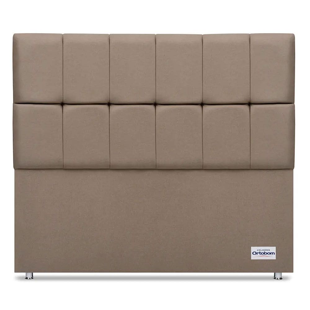 Cabeceira Para Cama Piave Linho Bege Casal 12x140x125 Ortobom