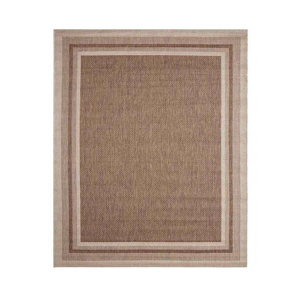 Tapete Sisal Eco Nature Moldura 87 Bege Marrom 0,50x0,80m
