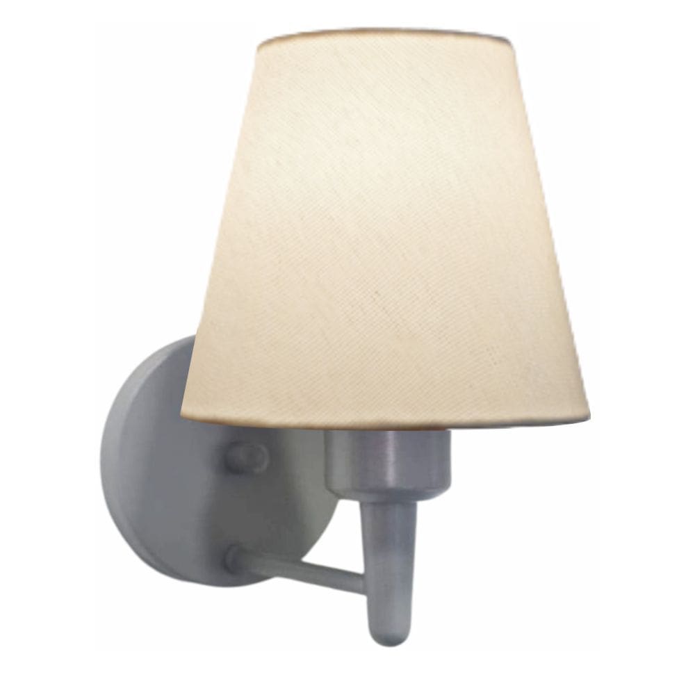 Arandela Parede Vivare Md-2004 Cinza Cúpula em Tecido - Bivolt