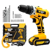Furadeira e Parafusadeira 12V com 1 bateria + 24 Peças Fasterr - FST006-2