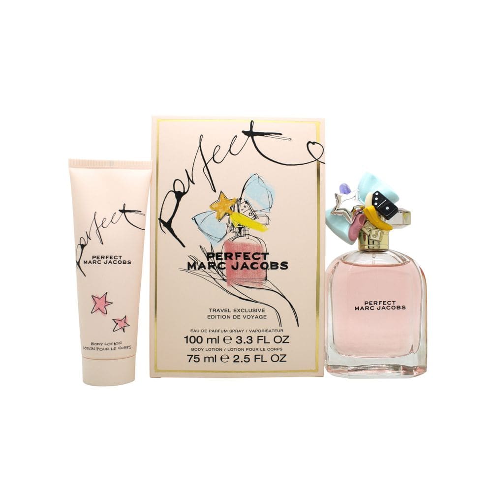 Conjunto de perfumes e loções corporais Marc Jacobs, perfeito para mulheres