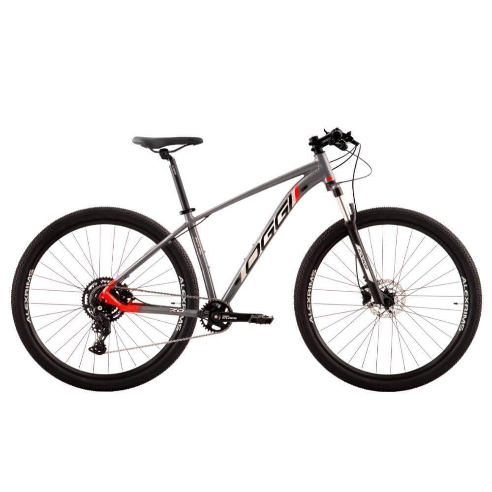 Bicicleta Aro 29 Oggi Bw 7.0 Cues 9v Grafite Vermelho Cinza Tam.15,5 2024 - Fórmula Bike