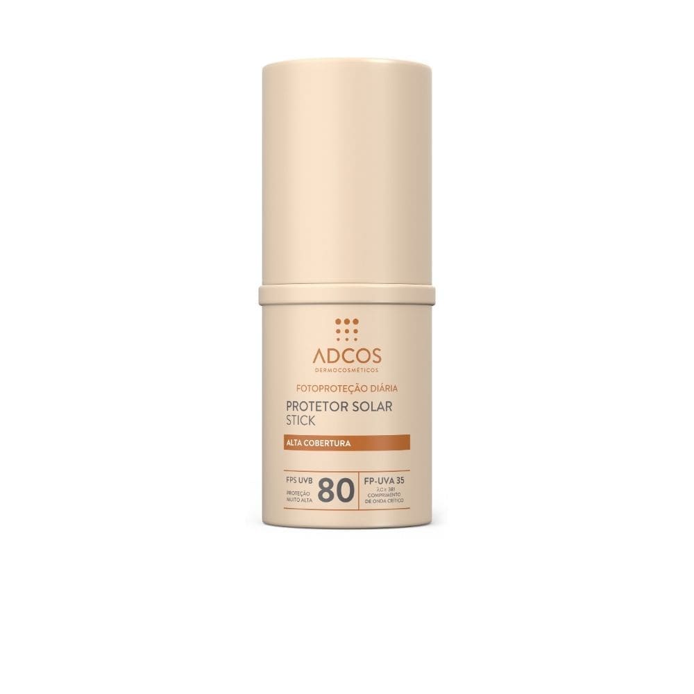 Protetor Solar Adcos Tonalizante Base Stick Beige FPS80 17g