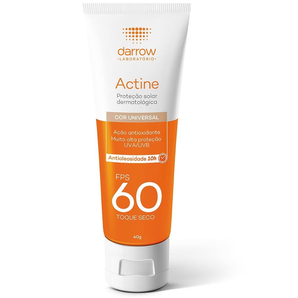 Protetor Solar Actine Color Antioleosidade Toque Seco FPS 60 40g