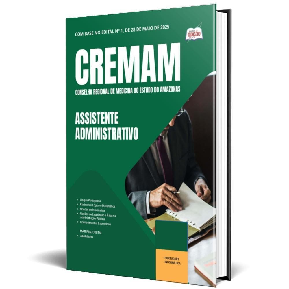 Apostila Cremam 2025 Assistente Administrativo