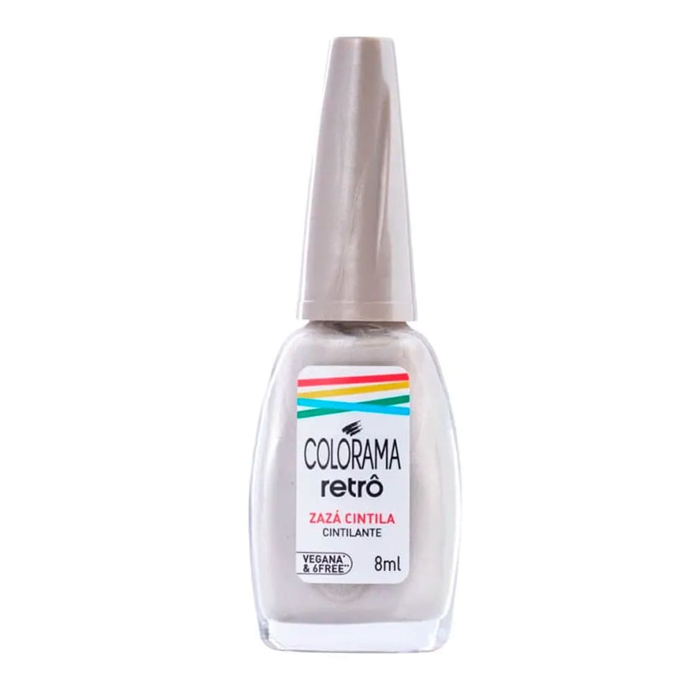 Esmalte Colorama Retrô Cintilante Cor Zazá Cintila 8ml