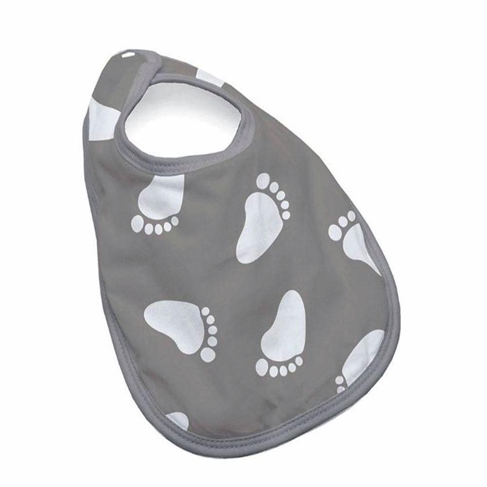 Babador Tecebem Baby Kinder Impermeável C/ Botão Mia Cinza