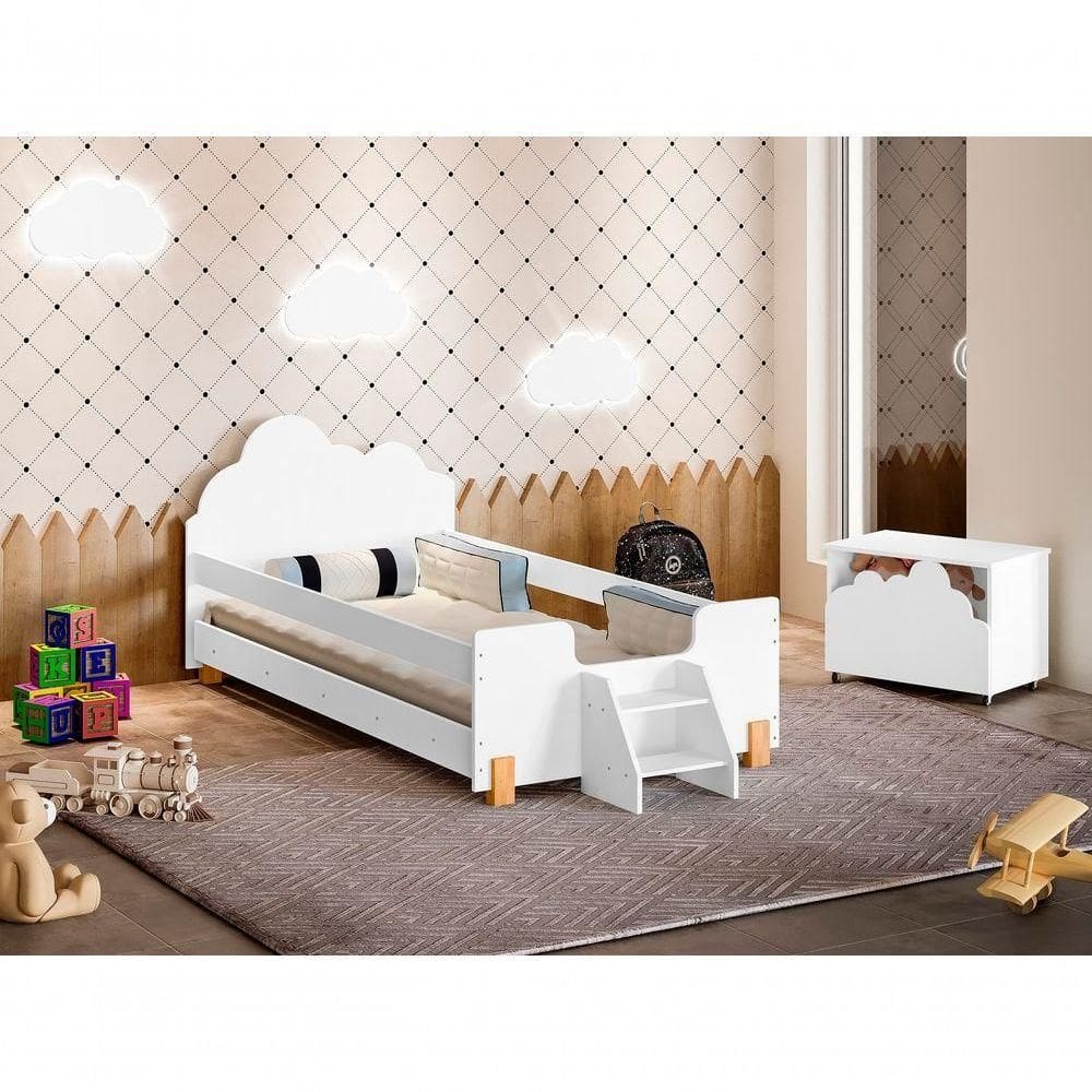 Cama Solteiro Mdf Lorena – Moderna E Compacta