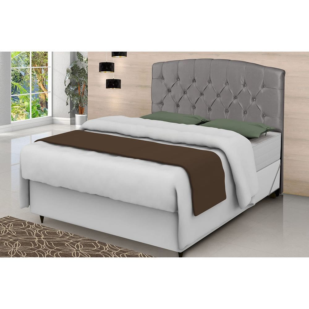 Cabeceira 160cm Queen Capitonê Veludo Estrutura Reforçada