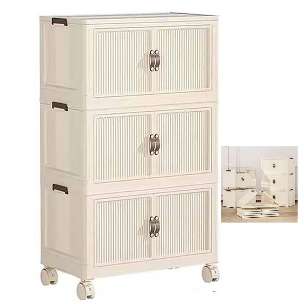 Armario Dobravel Empilhavel 3 Andares Decoraçao Organizaçao Casa Quarto Sala Escritorio