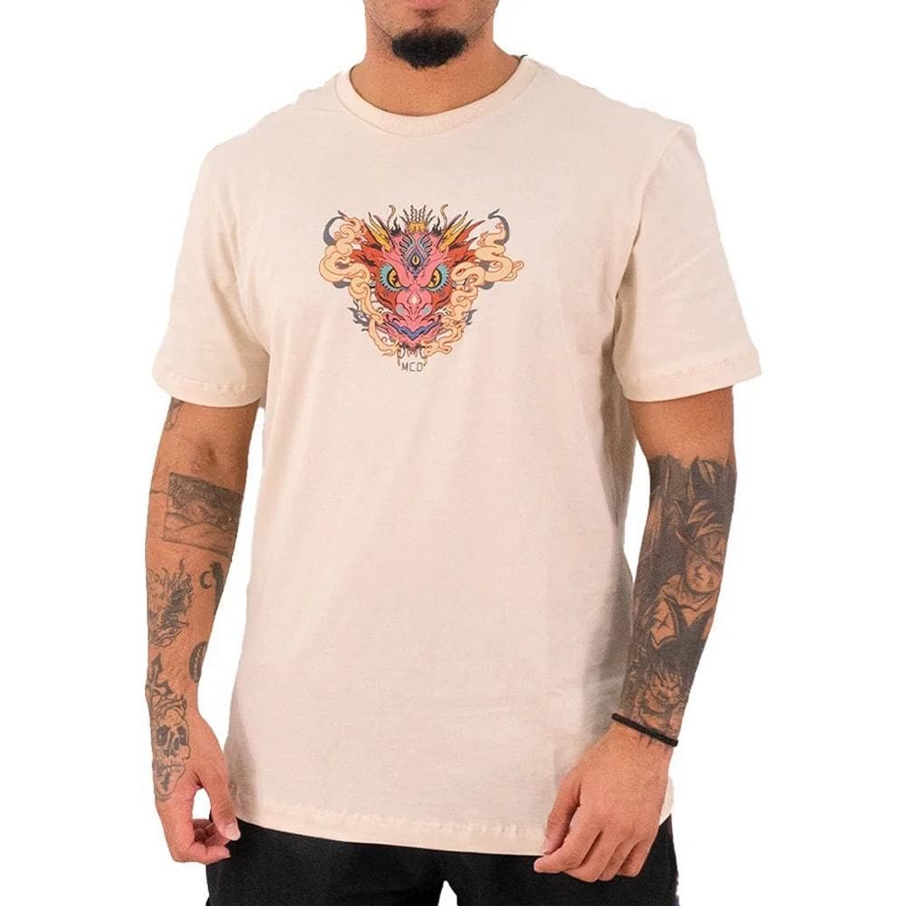Camiseta MCD Guardião Frente WT25 Masculina Creme Arcanjo
