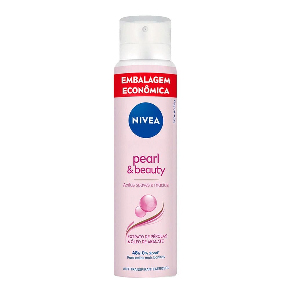 Desodorante Antitranspirante Aerosol Nivea Pearl & Beauty 200ml