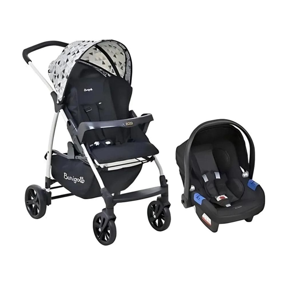 Carrinho de Bebê com Bebê Conforto Ecco Astratto - Burigotto