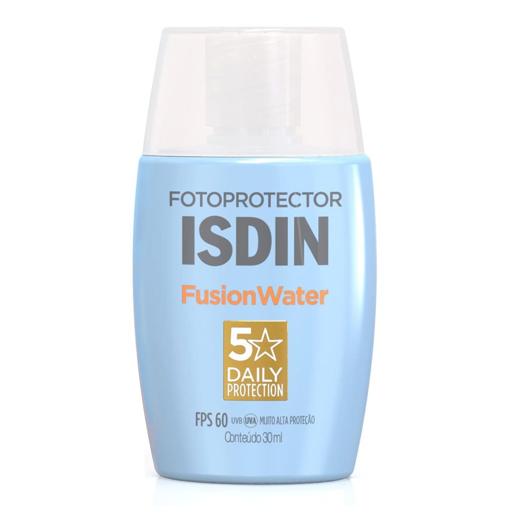 Protetor Solar Facial Isdin Fusion Water Oil Control FPS 60 com 30ml