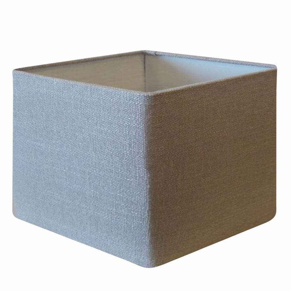 Cúpula em Tecido Quadrada Abajur Luminária Cp-4077 30/50x50cm Rustico Cinza