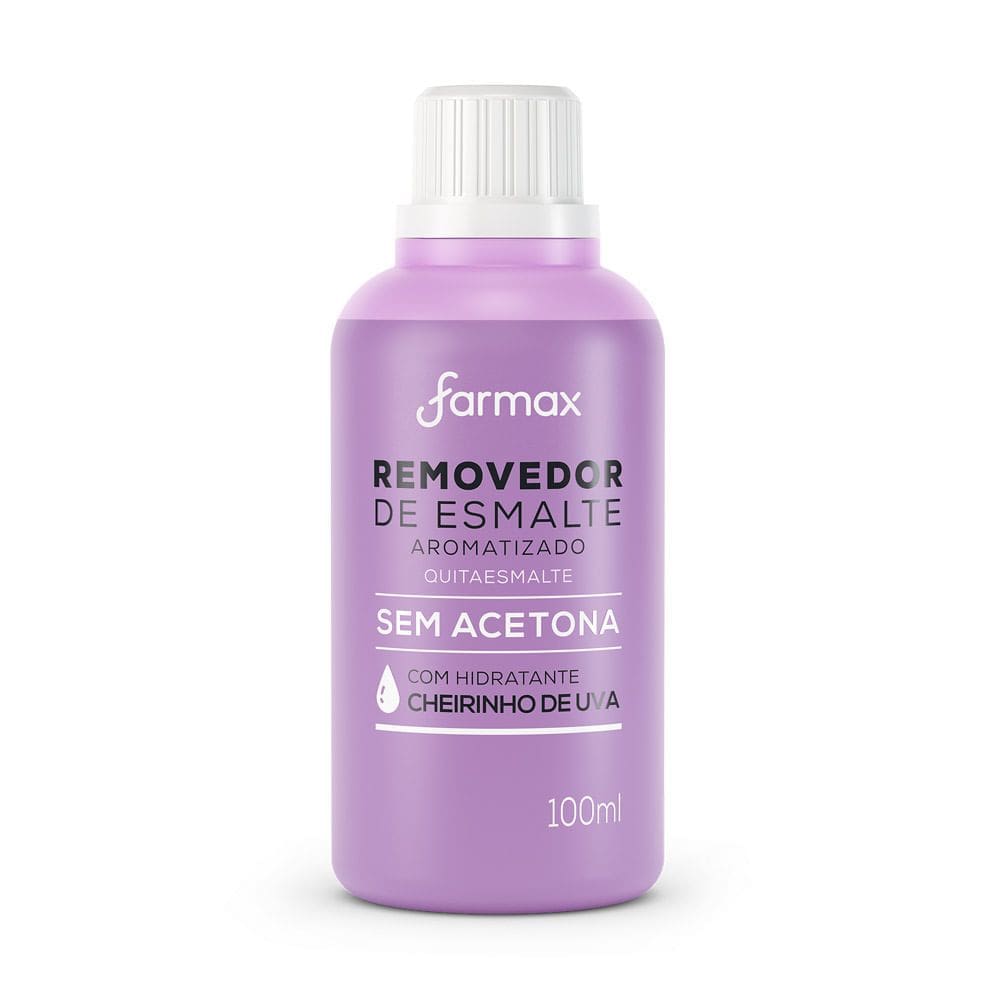 Removedor de Esmalte Fx Sem Acetona Cheirinho de Uva 100ml