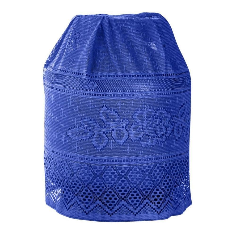 Capa Para Botijao Interlar Em Renda Color Retro Azul