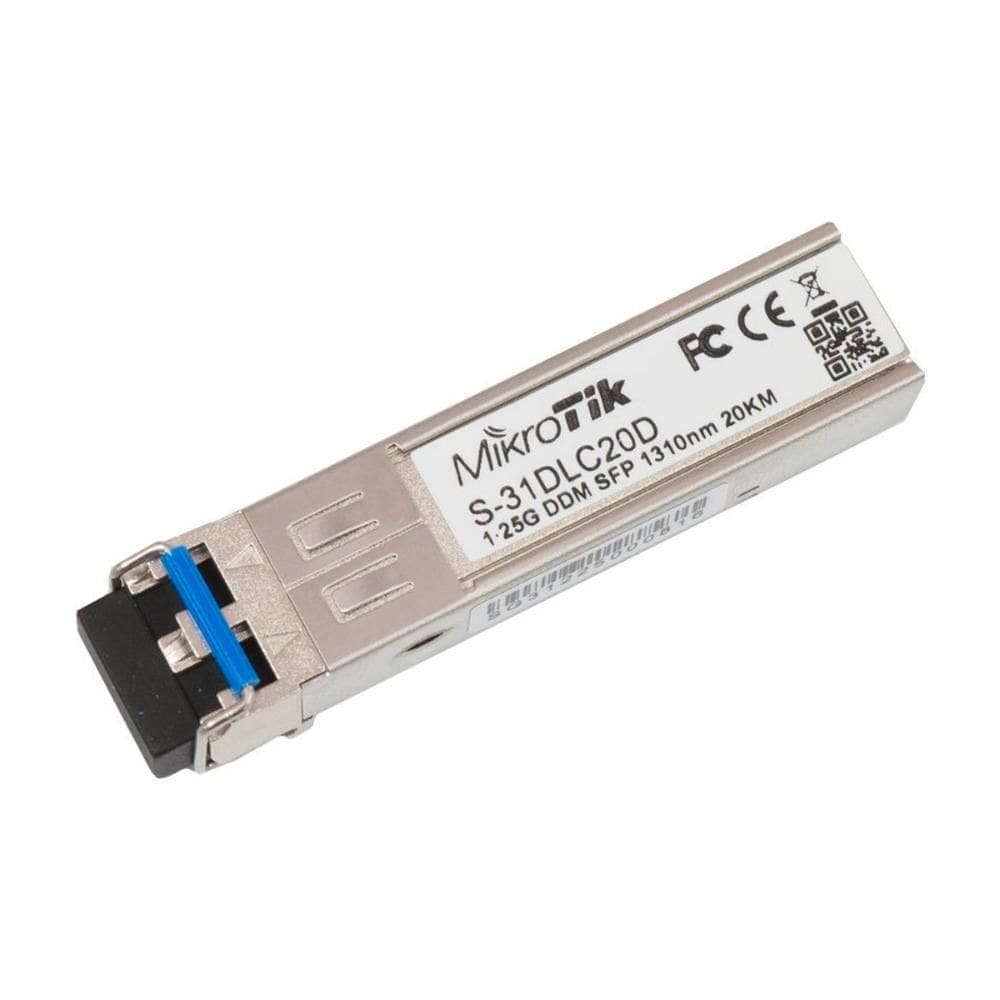 Módulo Gbic Lc Duplex Mikrotik S-31Dlc20D - Alcance De 20Km