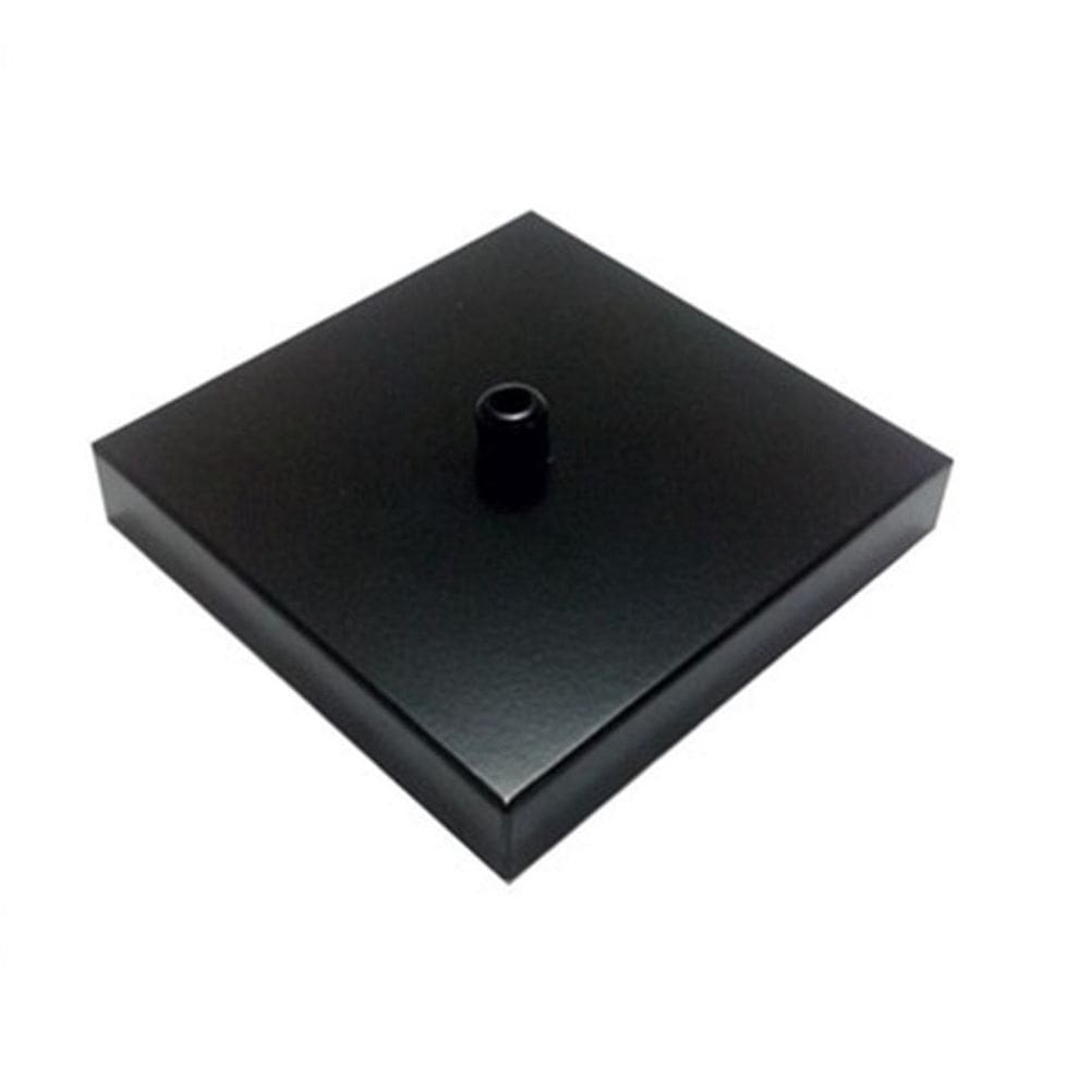 Canopla Lustre Pendente Quadrado Md-1005 12x12x2cm Preto