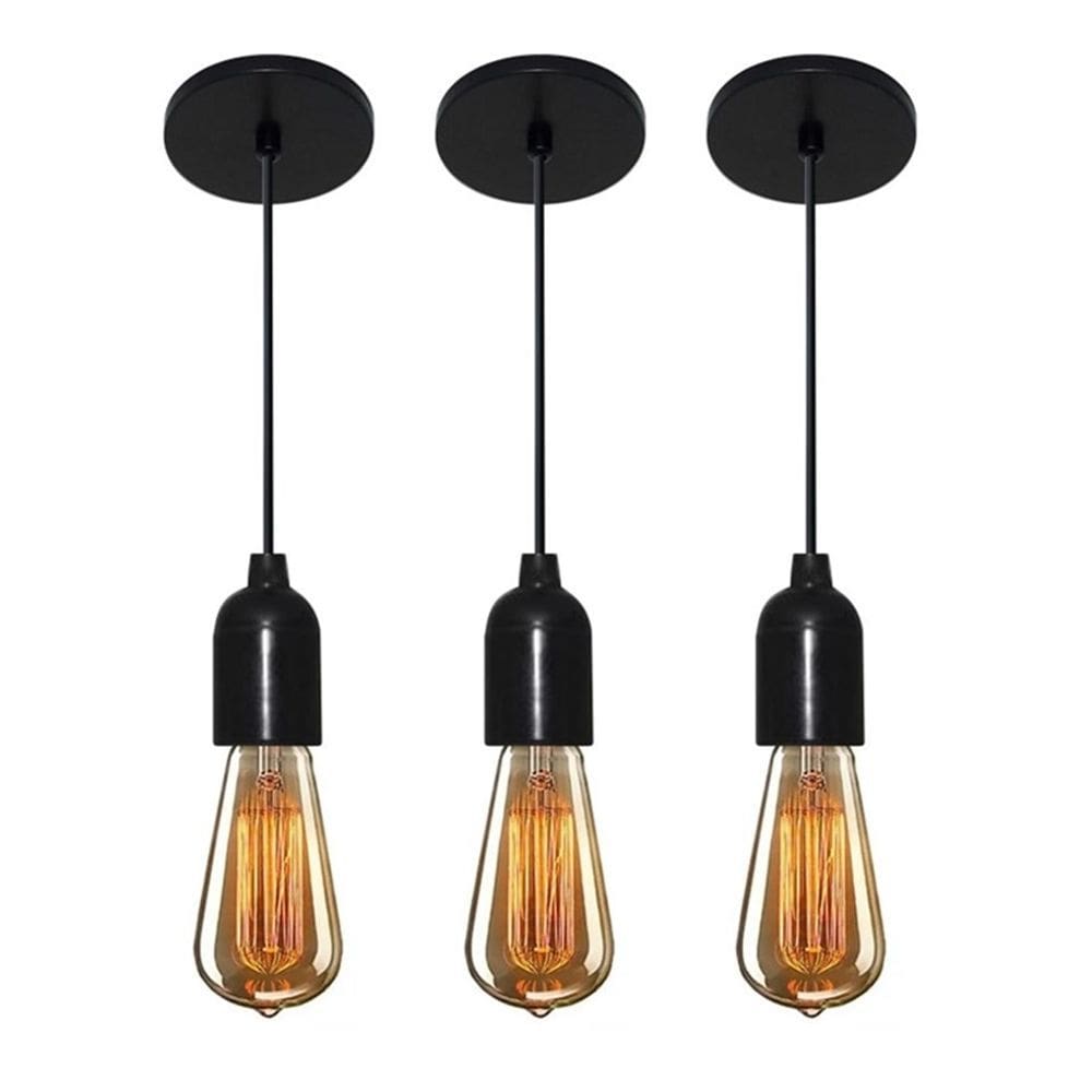 Kit/3 Lustre Pendente Luminária Md-4149 Suporte Para Lâmpada / Não Inclusa - Bivolt