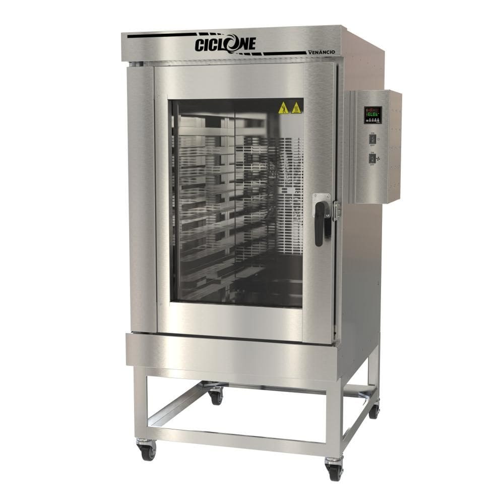 Forno Turbo Elétrico Venâncio Ciclone 10 esteiras Interior e Exterior Inox Trifásico 220V FTCE10