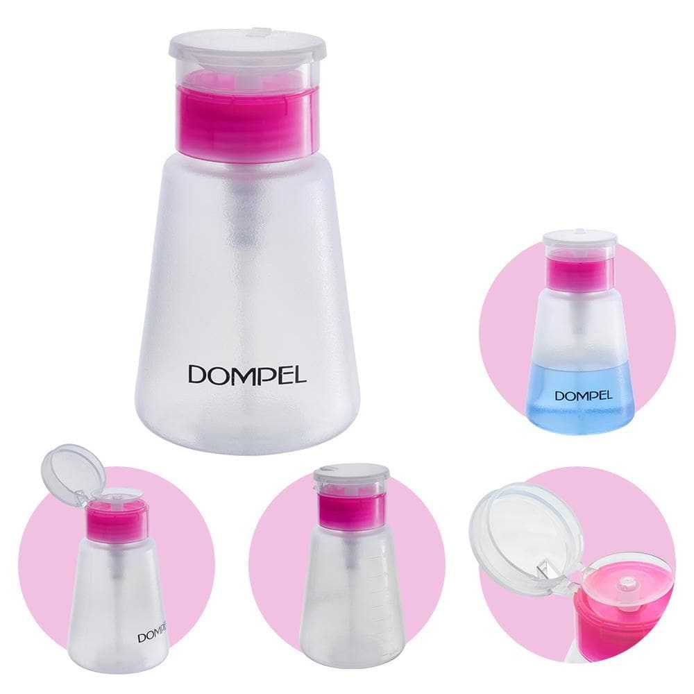 Porta Acetona Removedor de Esmalte Dosador 160mL Dompel