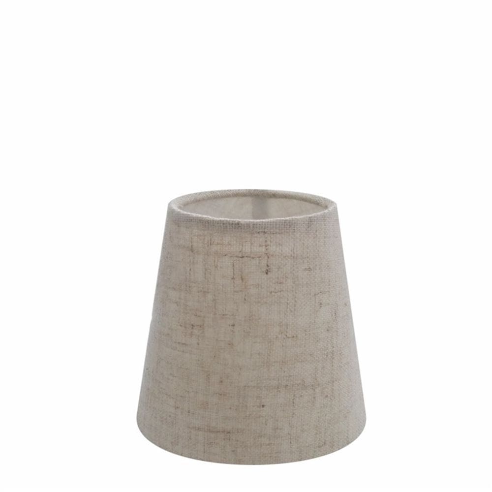 Cúpula em Tecido Cone Abajur Luminária Cp-2004 14/08x13cm Rustico Bege