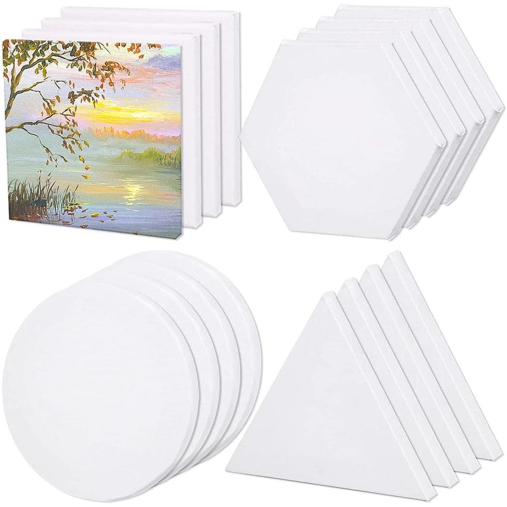 Telas para pintura 16 unidades , 4 formatos diferentes