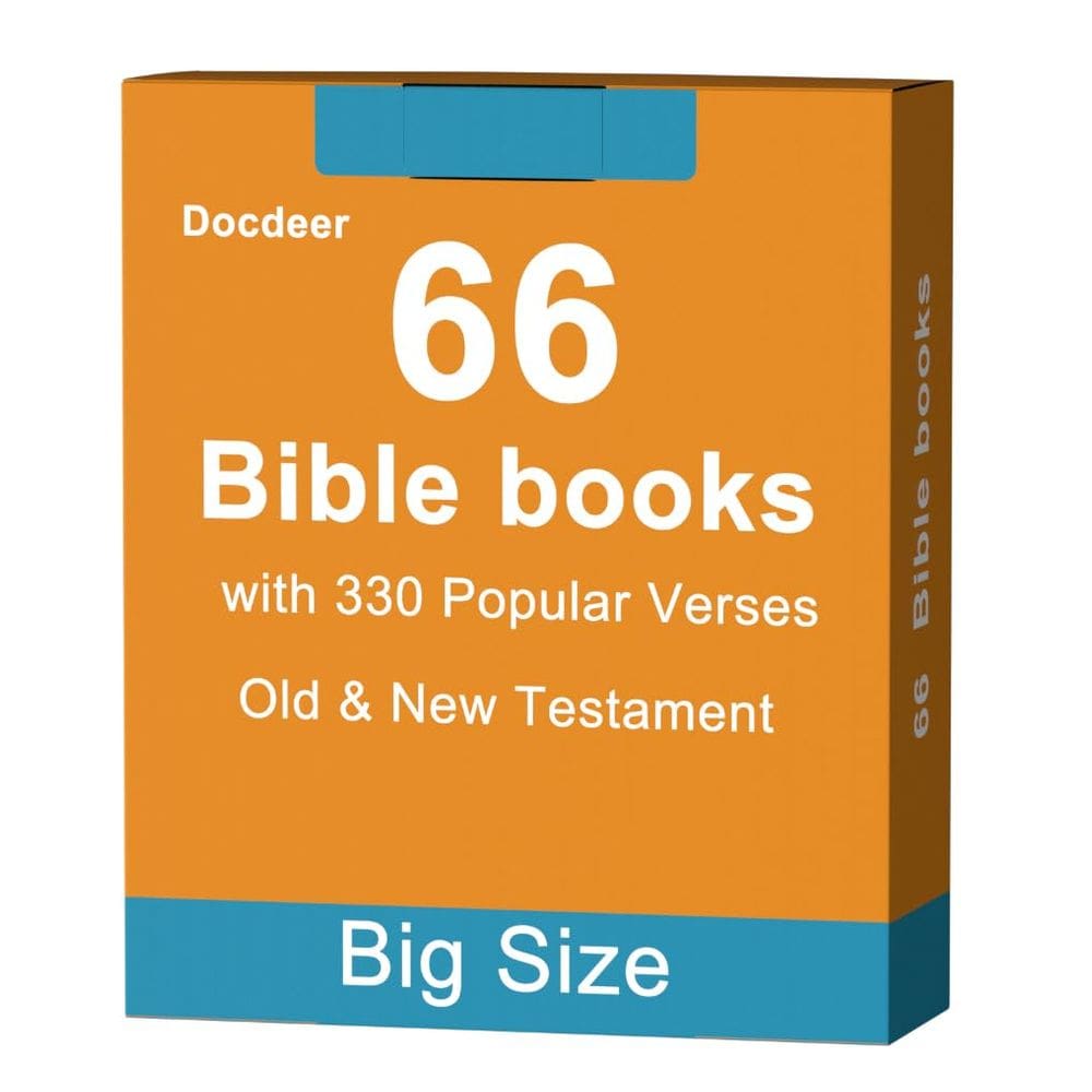 Flash Cards Docdeer Bible 6 livros com 30 versículos e informações
