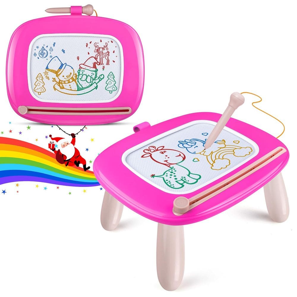 Prancheta magnética Smasiagon Toddler 1-3 anos rosa profundo