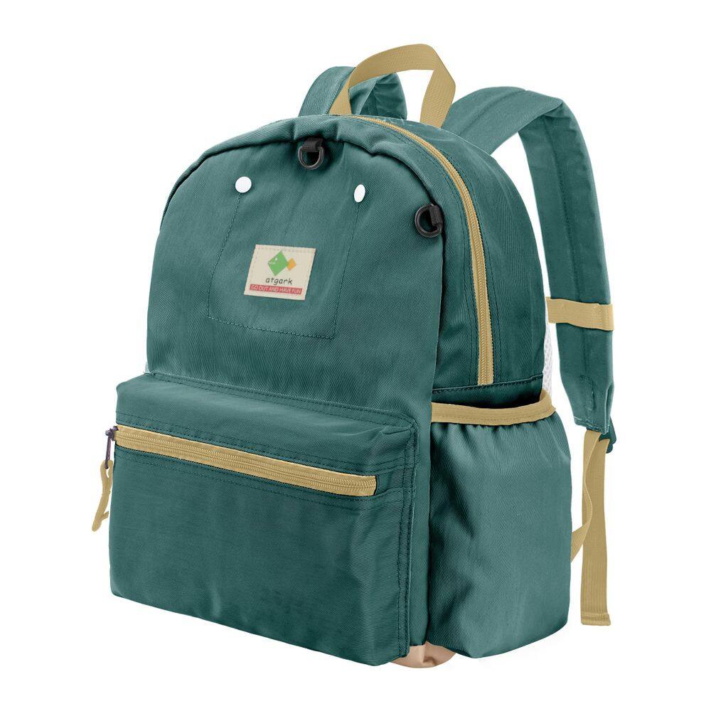 Mochila atgark Kids unissex verde 1L de nylon para ensino fundamental