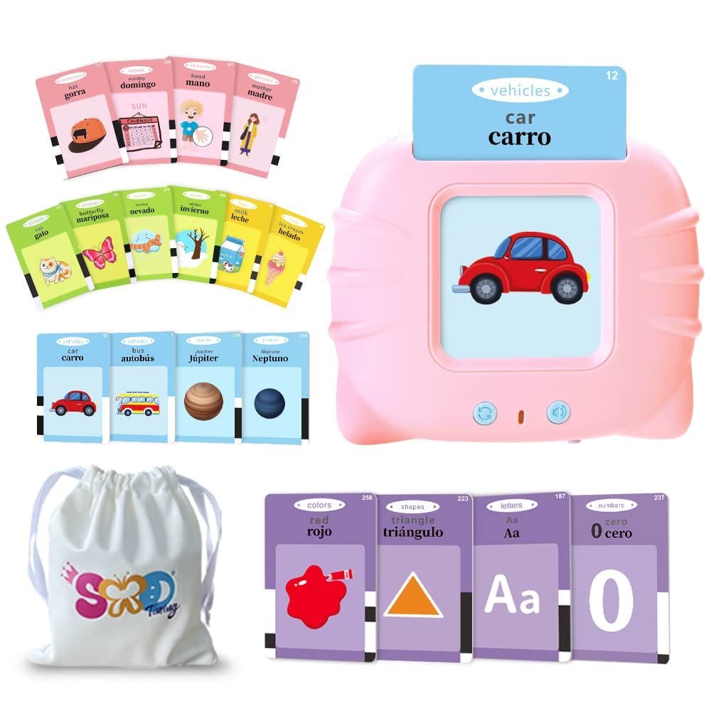 Flash Cards TimingSXD 161 espanhol/inglês para crianças de 1 a 8 anos
