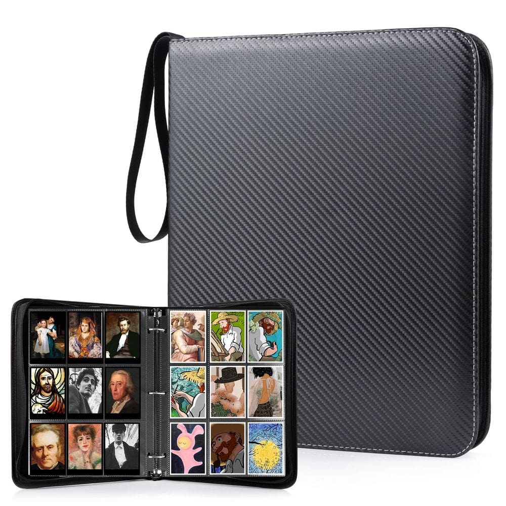 Encadernador de cartas colecionáveis WOT I 630, bolsos com zíper de beisebol