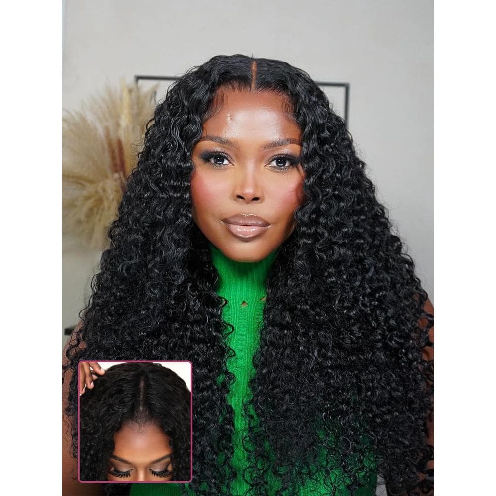 Peruca V Part Vanmast V Part Cabelo humano encaracolado 180% densidade 40cm