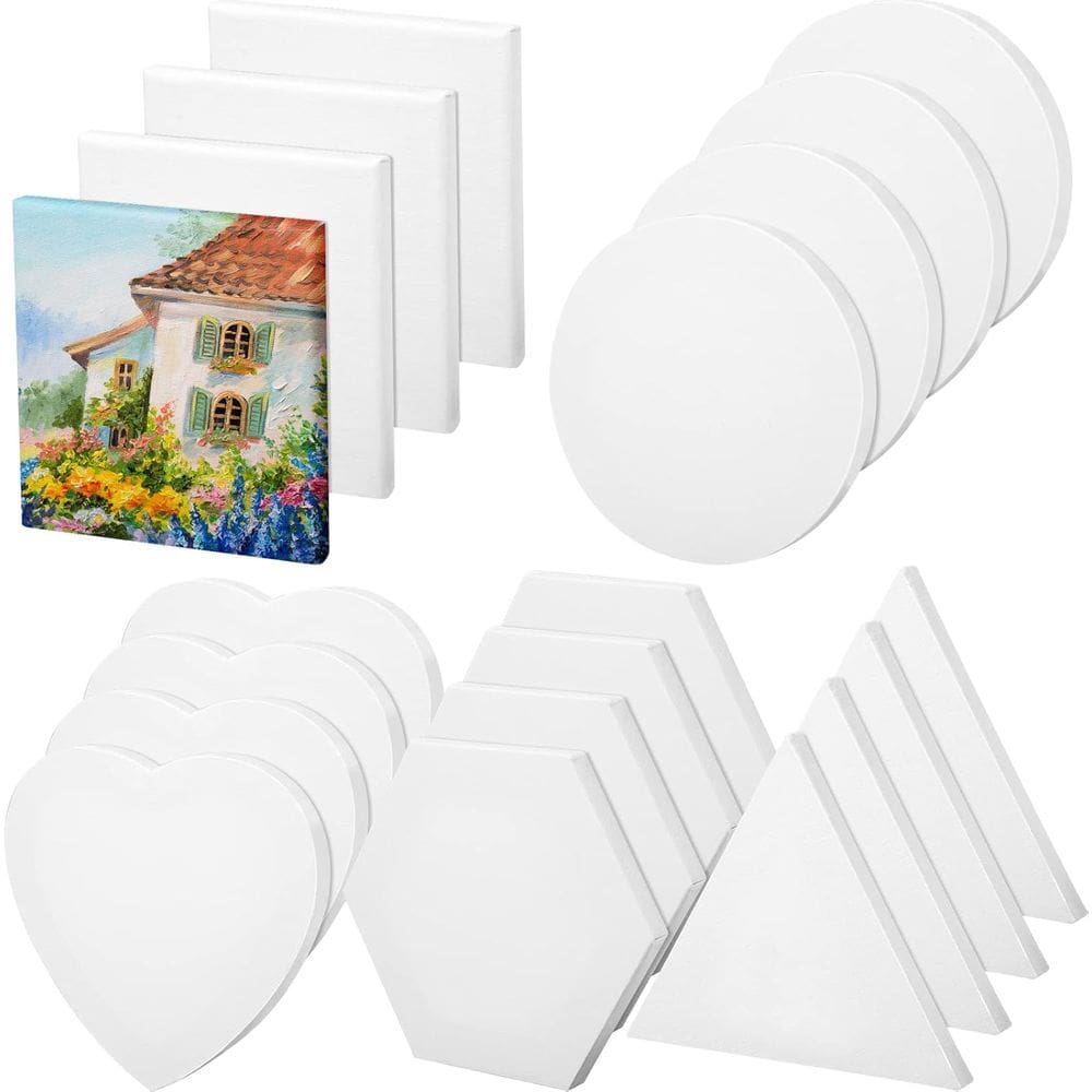 Telas para pintura artística 20 unidades , 5 formatos diferentes