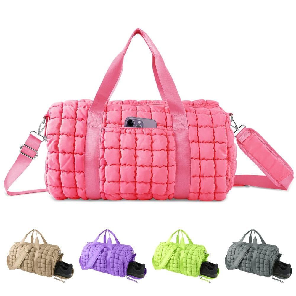 Mochila XSUIOY acolchoada Travel Gym para mulheres rosa