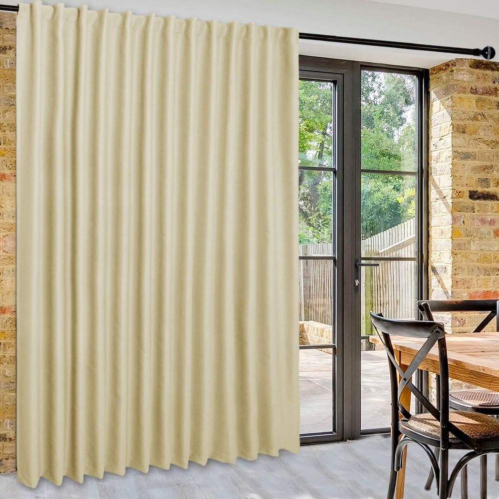 Cortina divisória de quarto DWCN Privacy Blackout 254x213cm Bege