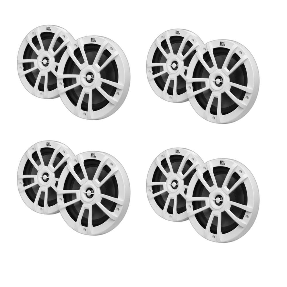 4 Pares Alto-Falantes Marítimo 2 vias 8 Pol JBL Stage Marine 125W RMS 4 Ohms - Branco