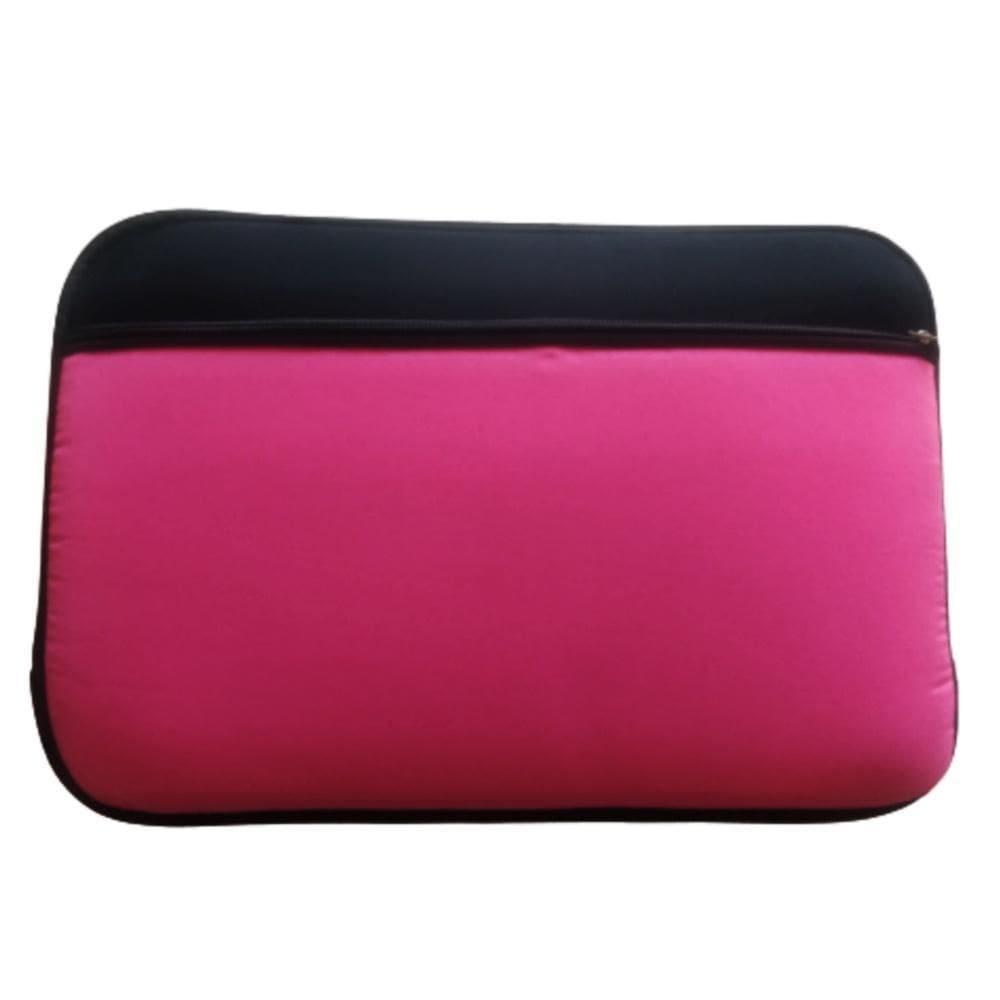 Capa De Notebook De 15,6 Polegadas Preta E Bolso Rosa