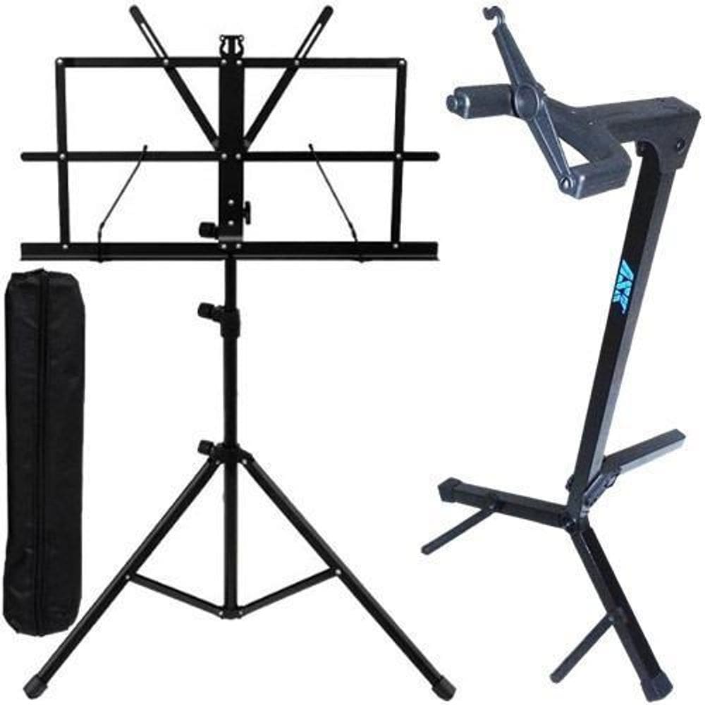 Kit Estante Partitura + Suporte G3S Ask Violão Guitarra Baix