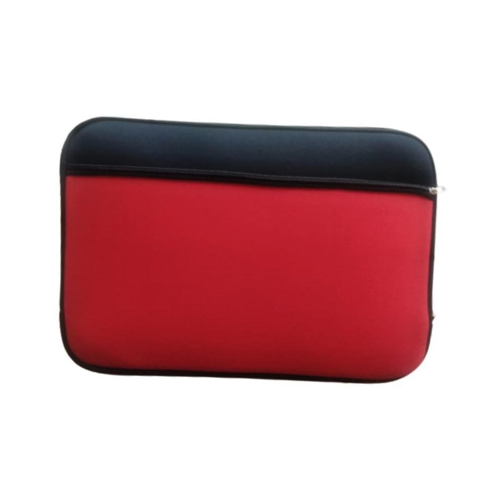 Capa De Notebook De 15,6 Polegadas Preta Bolso Vermelho