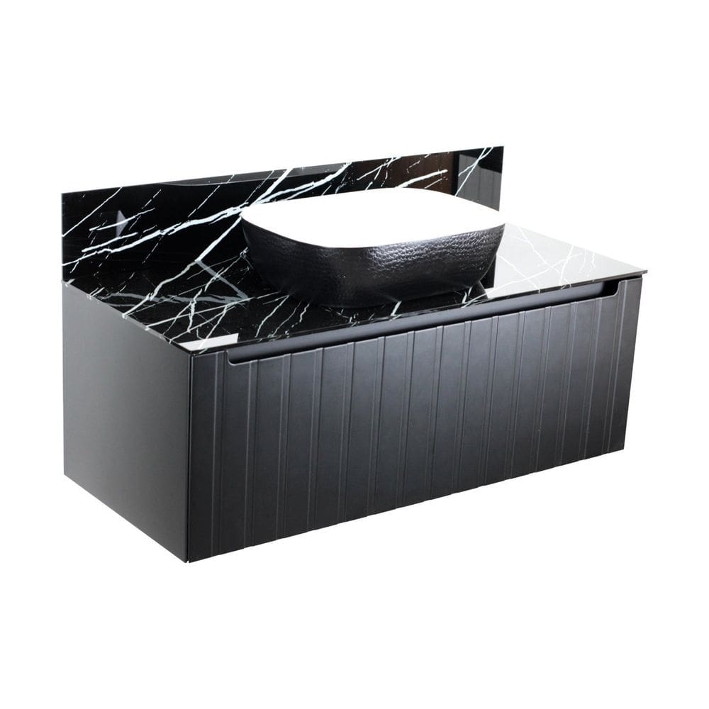 Gabinete para Banheiro com Cuba Armani Preto