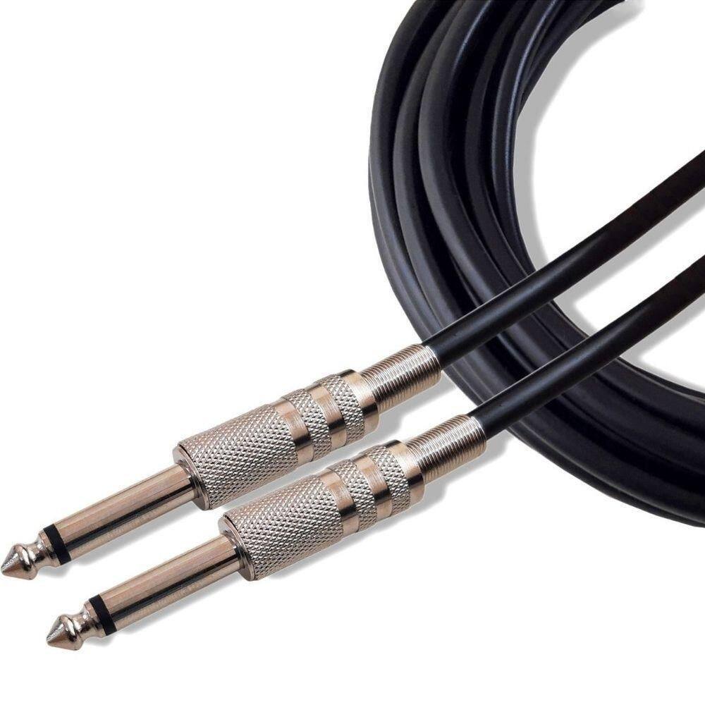 Cabo P10 X P10 Guitarra Violão Baixo Mono Preto 10 Metros
