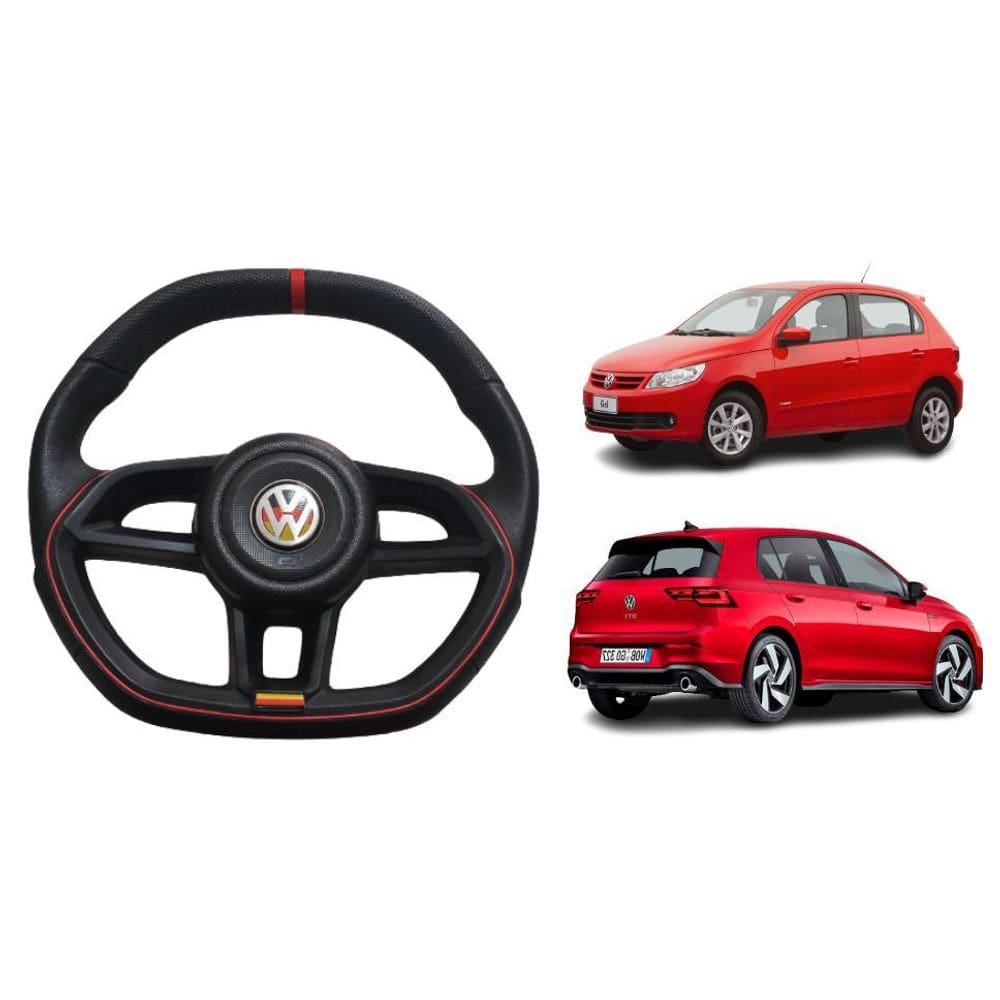 Volante Golf Gti / Gol G5 Brade Com Detalhes