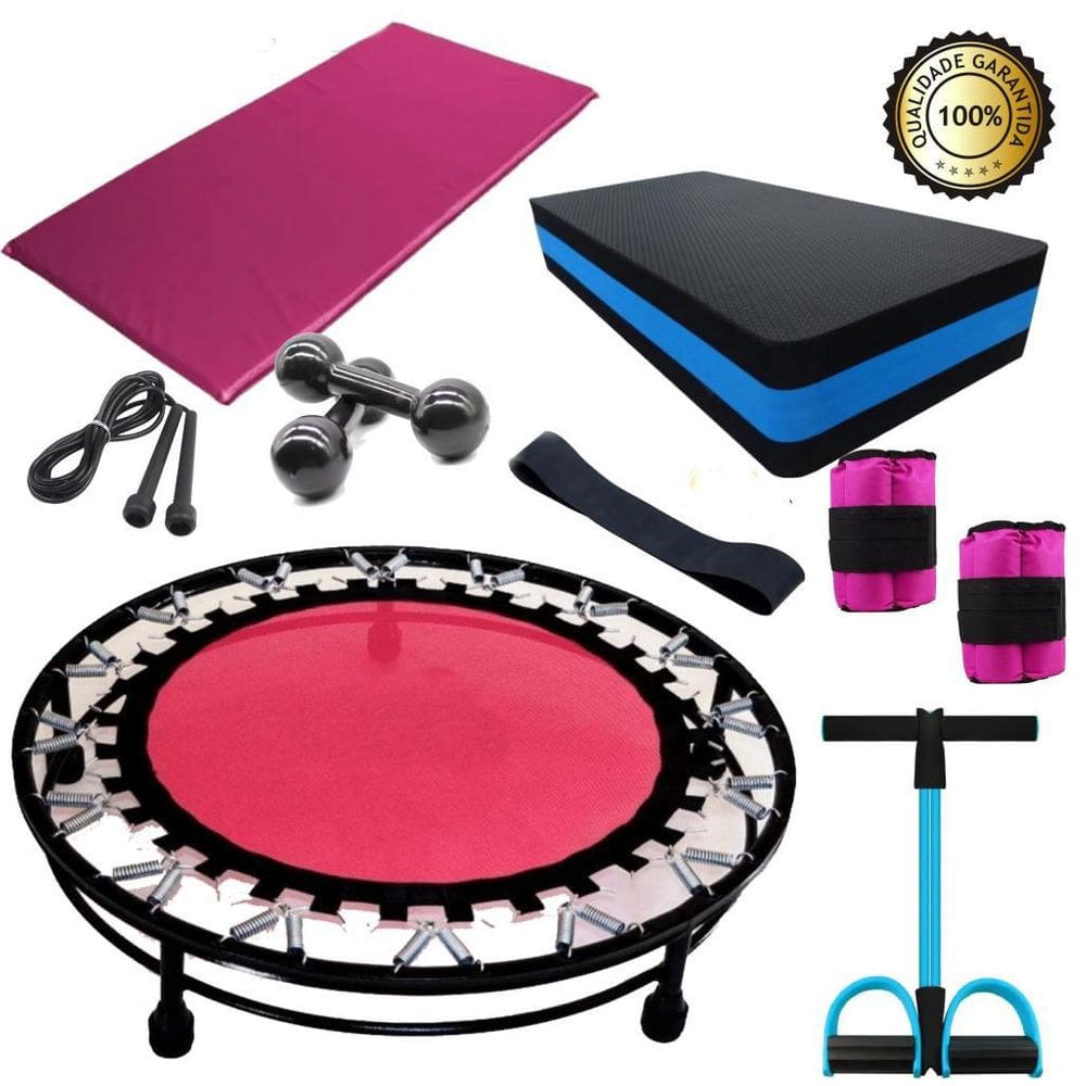 Kit Aeróbico Para Treino De Ginástica Com Mini Jump