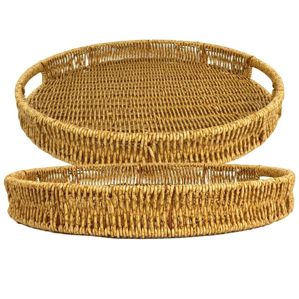 Bandeja 30x30cm EM PVC Trançada Redondo