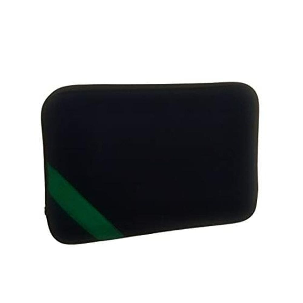 Capa De Notebook 15,6 Polegadas Preta Tira Verde Lisa