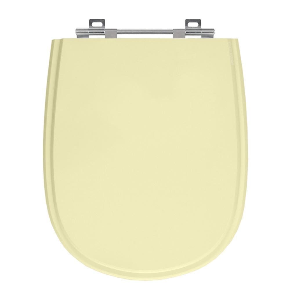 Assento Laqueado Paris Bone Bege Claro Tampa Para Vaso Ideal
