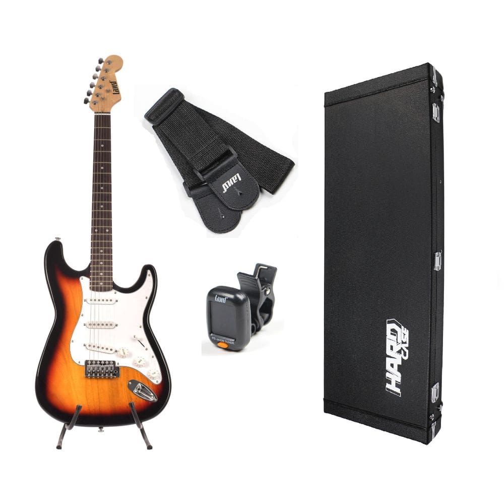 Kit Guitarra Land Sunburst+Case+Afinador + Correia