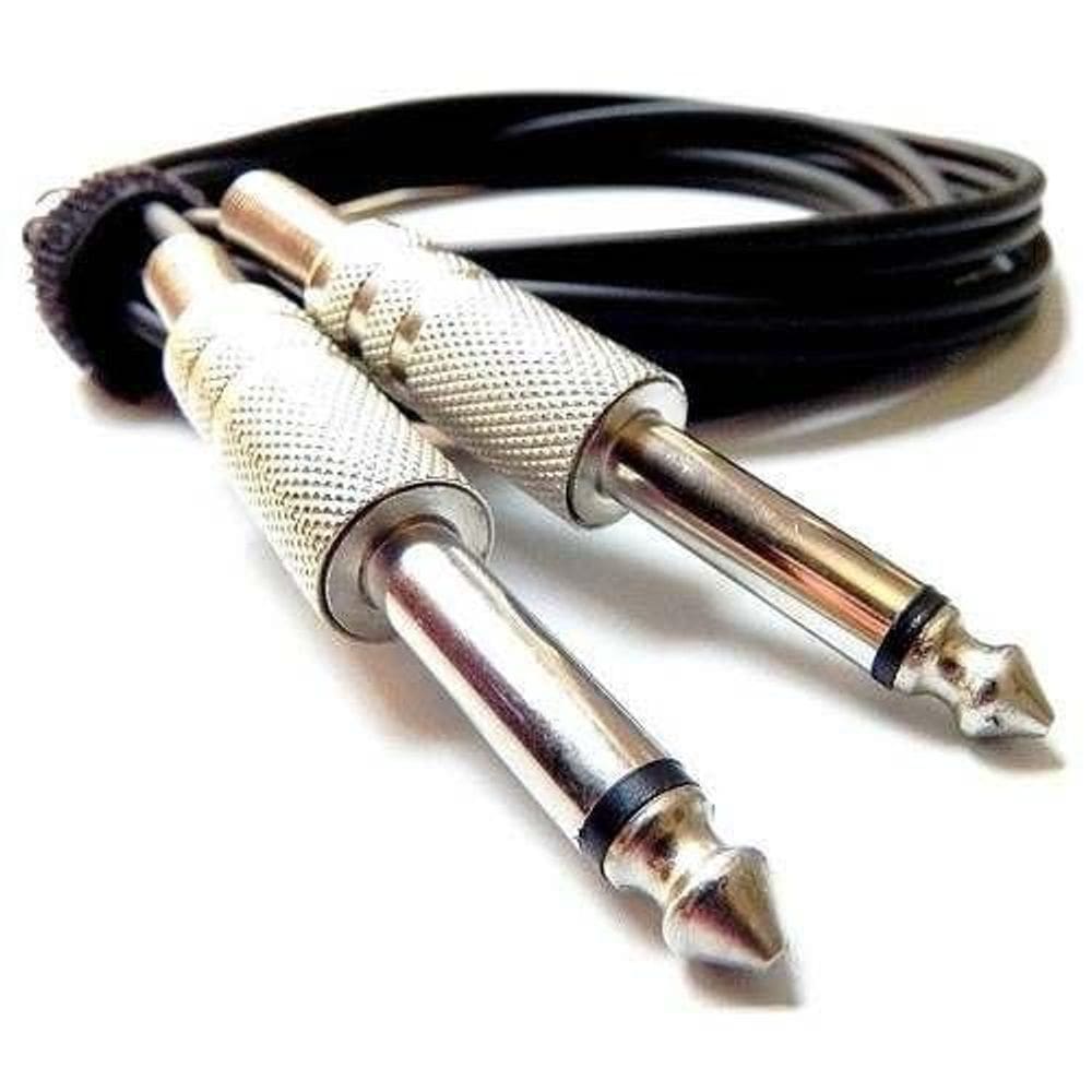 Cabo P10 X P10 Para Violão Guitarra Baixo 1 Metro Envio 24H